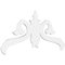 Ekena Millwork Pitch Florence Architectural Grade PVC Gable Pediment, 48"W x 24"H x 1"P (12/12) GPP048X024X100FLO - alternate 1